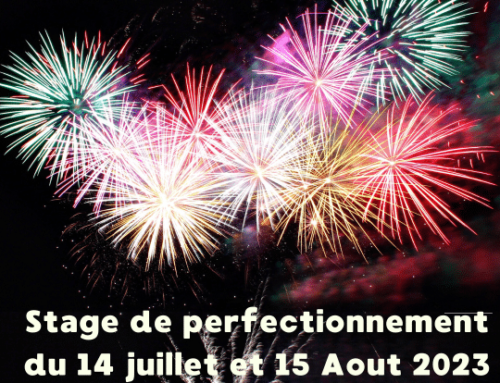 Stage de perfectionnement et feu d’artifice