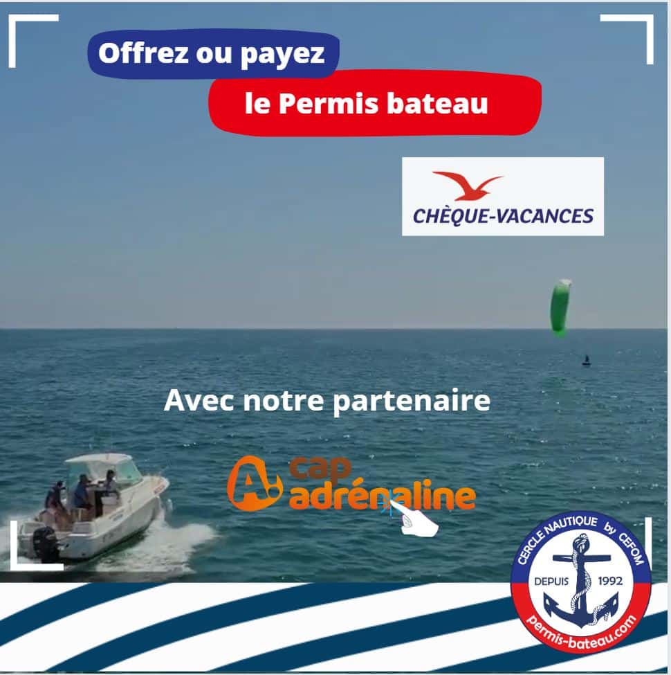 cheques vacances permis bateau