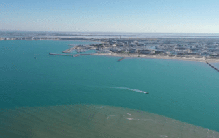 vue de Port Camargue et la Grande Motte